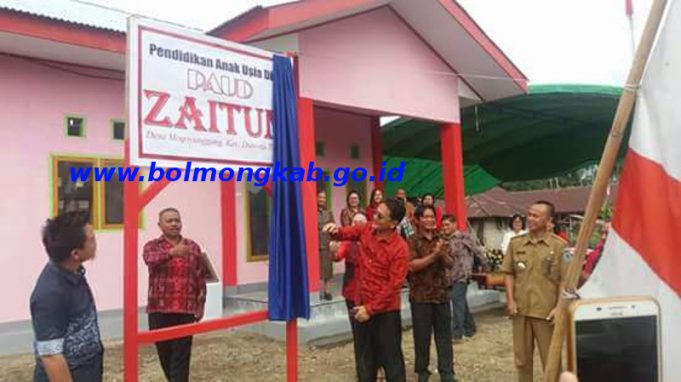 Ini Pesan Wabup Yanni Saat Resmikan PAUD ‘Zaitun’ Mogoyunggung Induk