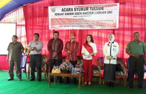 Yanny Tuuk Hadiri Acara Syukuran Tulude Jemaat GMBIM Eben Haezer