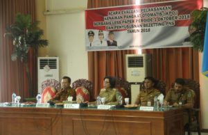 Pemkab Bolmong dan BKN Gelar Evaluasi Kenaikan KPO Dan Penyusunan Bezetting PNS Tahun 2018