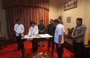 Pemkab Bolmong dan DPRD Tanda Tangani Kesepakatan KUA-PPAS Perubahan APBD T.A 2018