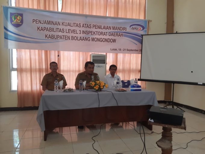 Inspektorat Daerah Kabupaten Bolaang Mongondow Menuju Level 3 Peningkatan Kapabilitas Aparat Pengawas Intern Pemerintah (APIP)