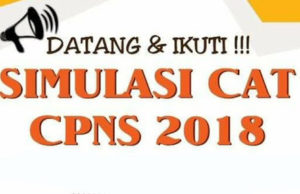 Pengumuman Pelaksanaan Simulasi (pelatihan) TES Cat Seleksi CPNS Tahun 2018