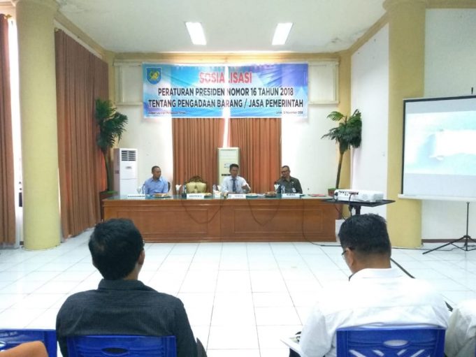 Pemkab Bolmong Gelar Sosialisasi Perpres 16 Tahun 2018 Tentang Pengadaan Barang Dan Jasa