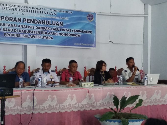 Dinas Perhubungan Gelar Kegiatan Laporan Pendahuluan Andalalin Bandar Udara Lolak