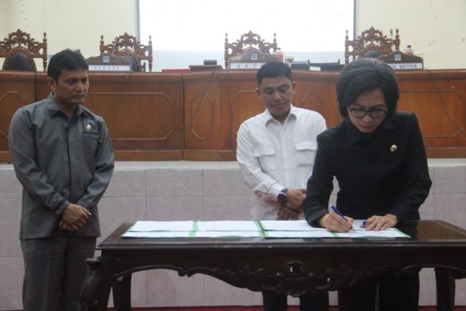 Pemkab Bolmong dan DPRD Tandatangani KUA PPAS Tahun Anggaran 2019