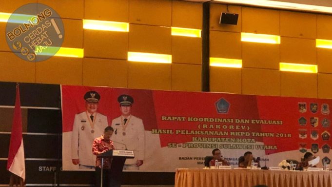 Wabup Bolmong Ikuti Rakorev Hasil RKPD 2018 Se Provinsi Sulut
