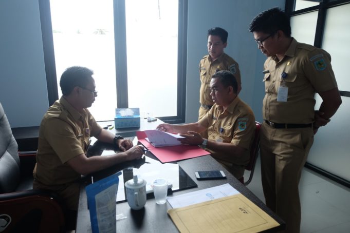 Pejabat Struktural Diskominfo Tanda Tangani Perjanjian Kerja dan Sasaran Kerja Tahun 2019