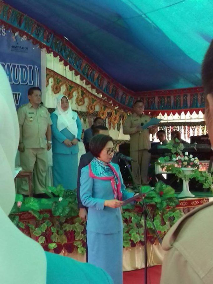 Pengurus HIMPAUDI dan Bunda PAUD Kab. Bolmong Resmi di Lantik