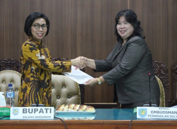 Hasil Penilaian Kepatuhan, Ombudsman Apresiasi Pemkab Bolmong