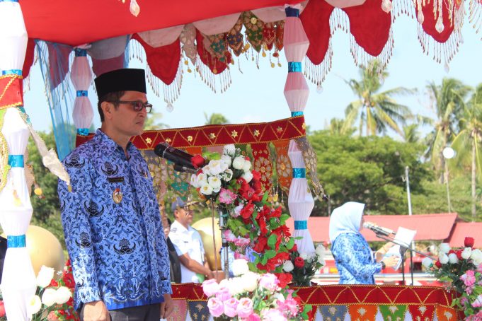 Pemkab Bolmong Gelar Upacara Korpri yang dirangkaikan dengan Hari Guru dan Hari kesehatan