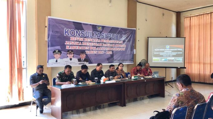 Bappeda Bolmong Gelar Konsultasi Publik Revisi RPJMD