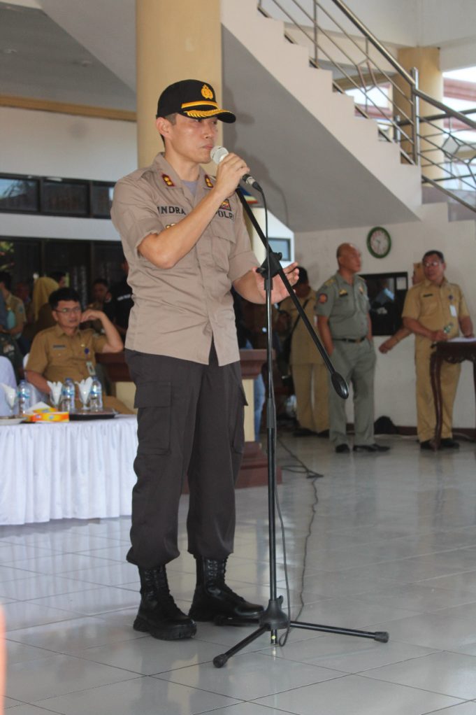 Markas Polres Bolmong Sementara di Desa Pusian Kecamatan Dumoga