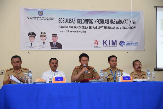 Dinas Kominfo Gelar Sosialisasi KIM untuk Sekdes Se Bolmong