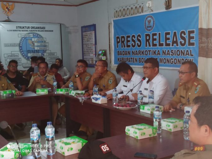 BNN Bolmong Gelar Press Release Kegiatan tahun 2019