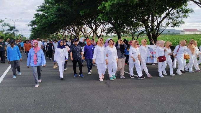 Dharma Wanita Persatuan Bolmong Gelar Kegiatan Olahraga dan Donor Darah