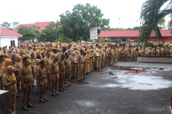 164 ASN Tidak Ikut Apel Perdana