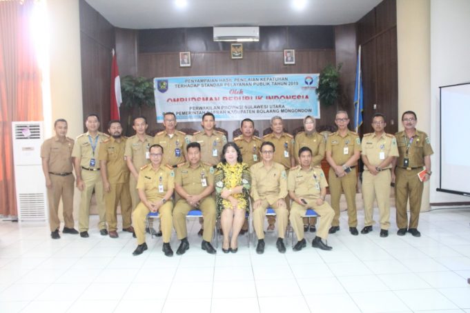 Pemkab Bolmong terima Hasil Penilaian Kepatuhan dari Ombudsman Perwakilan Sulut