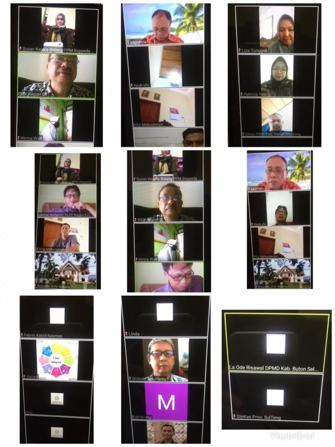 Bappeda dan OPD Stakeholder Ikut Bimtek Melalui Vidcon Aksi 4 Konvergensi Penurunan Stunting