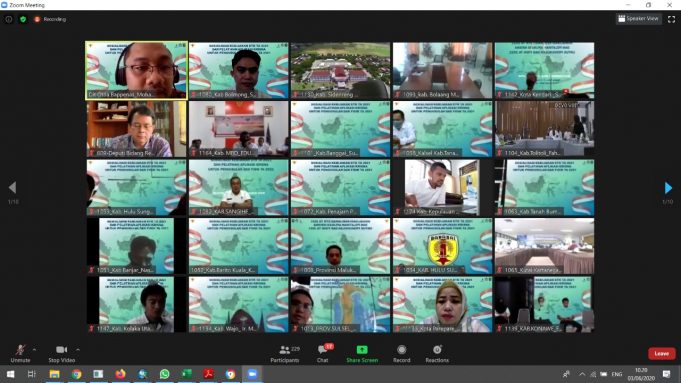 Bappeda Bolmong Gelar Vidcon Yang di ikuti Bappeda Seluruh Indonesia