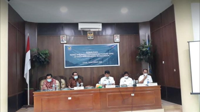 OPD Bolmong Ikut Sosialisasi Indeks Efektivitas Pengendalian Korupsi (IEPK)