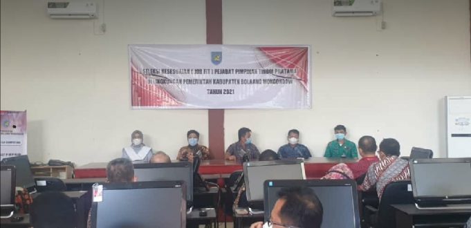 21 Pejabat Eselon 2 Pemkab Bolmong Ikut Job Fit