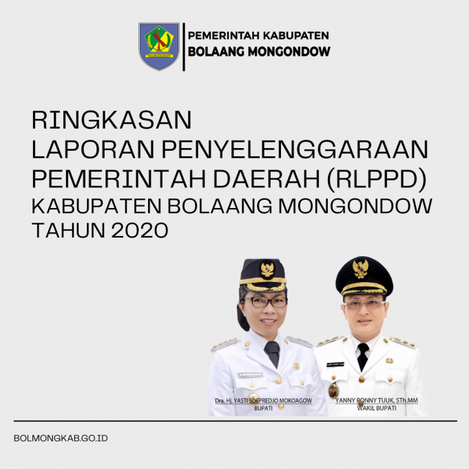 Ringkasan Laporan Penyelenggaraan Pemerintah Daerah (RLPPD) Kabupaten Bolaang Mongondow Tahun 2020