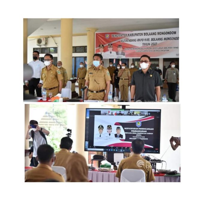 Pemkab Bolmong Gelar Musrenbang RKPD Tahun 2022 Secara Virtual