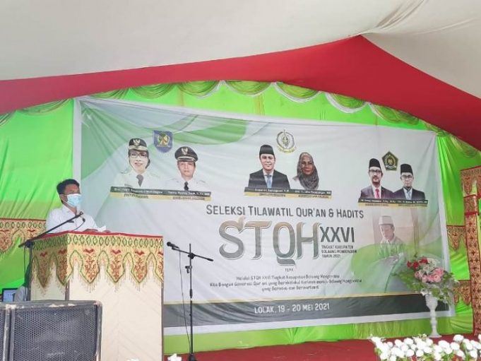 Sekda Buka Seleksi Tilawatil Qur’an dan Hadits Bolmong
