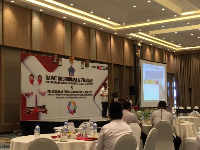 Pemkab Bolmong Ikut Rakorev Stunting Dan Penilaian Kinerja Tahun 2021