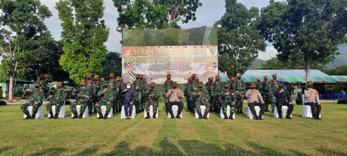 Bupati Bolmong Hadiri Serah Terima Dan Yon Armed Oleh Pangdam XIII Merdeka