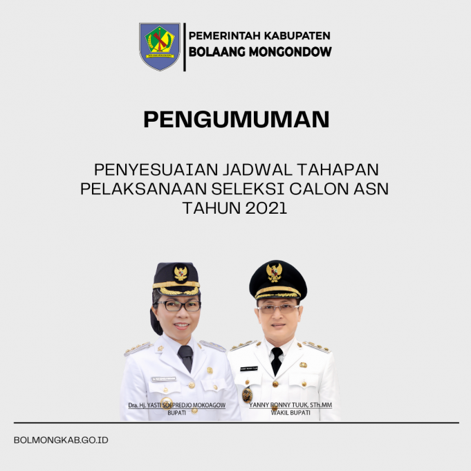 Penyesuaian Jadwal Tahapan Pelaksanaan Seleksi Calon ASN Tahun 2021