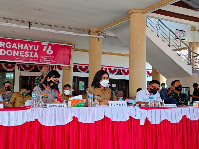 Bupati dan Forkopimda Pimpin Rapat Penanganan Covid 19 Secara Virtual