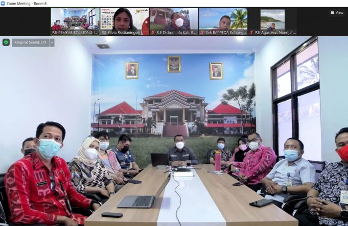 Pemkab Bolmong Mengikuti Pelaksanaan Penilaian Evaluasi SPBE Tahun 2021