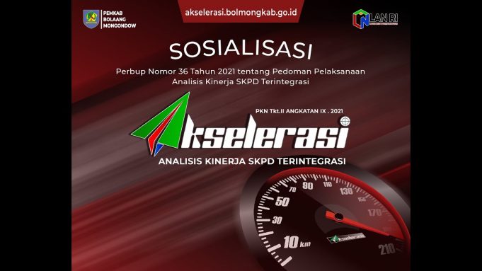 Pemkab Bolmong Gelar Sosialisasi Aplikasi Akselerasi Secara Virtual