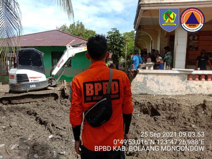 BPBD Sampaikan Laporan Kejadian Bencana Alam di Bolmong Hingga Sabtu 25 September 2021