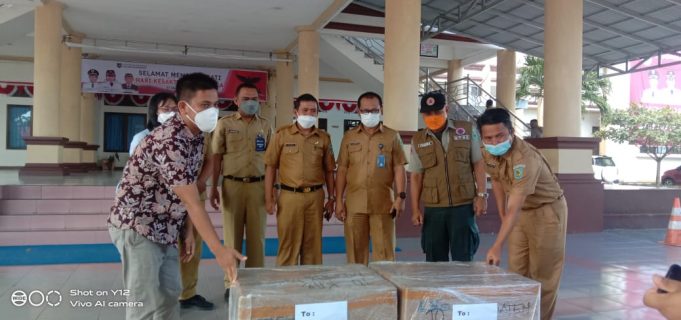 Pemkab Bolmong Terima Bantuan 10.000 Masker