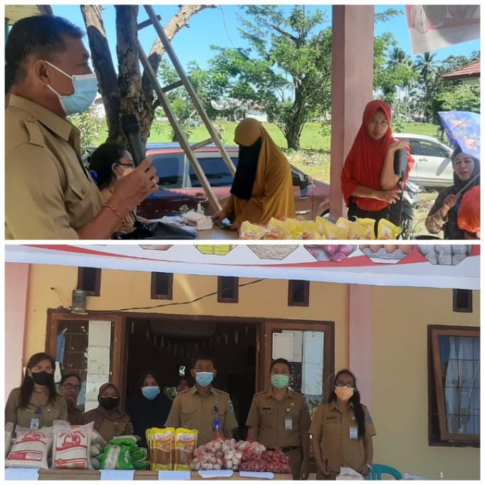 DKP Bolmong dan Dinas Pangan Sulut Gelar Pangan Murah Di Bolaang Timur