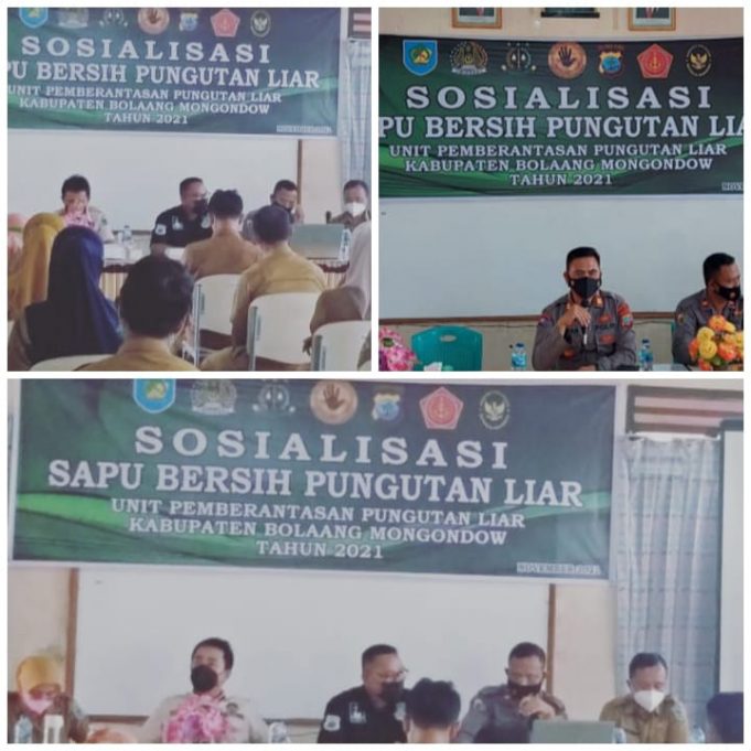 Pemkab Bolmong Gelar Sosialisasi Sapu Bersih Pungutan Liar